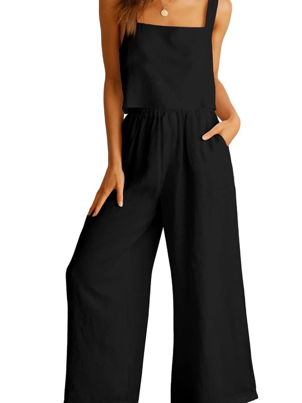 Women’s Black linen 2 piece set